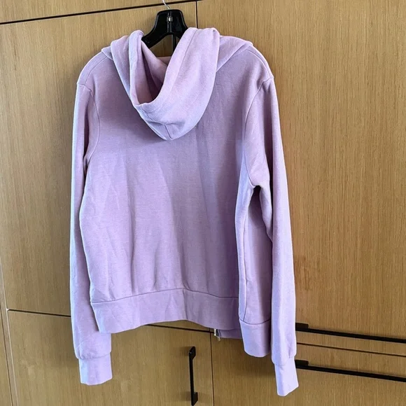 Aviator Nation 5 STRIPE Zip HOODIE Jacket Purple / MAUVE NEON colors Size Small - Picture 8 of 10